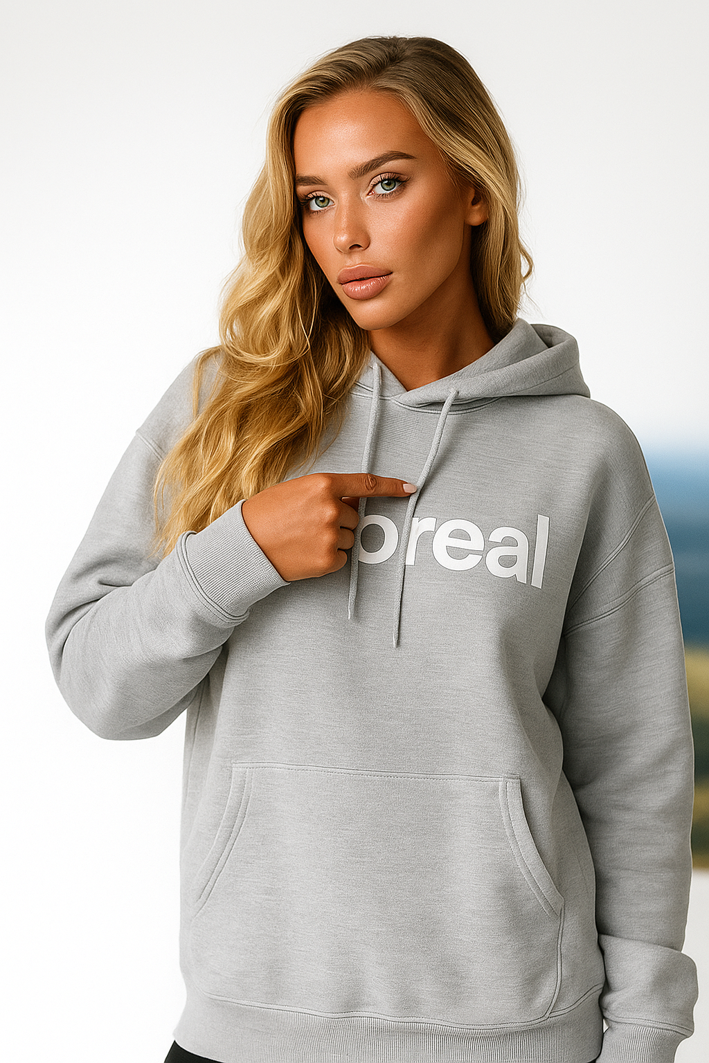 Grey Hoodie 515 For Her